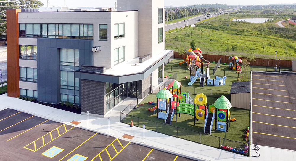 Lullaboo Brampton Wanless playground and building
